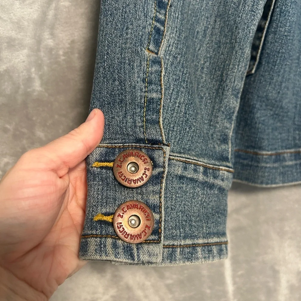 Z Cavaricci Vintage Denim Jacket Women’s Large Buttons